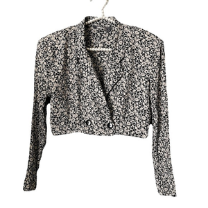 Vintage Cropped‎ Blazer Size 8 Medium